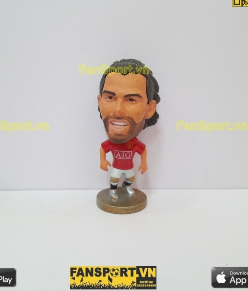 Tượng Carlos Tevez 32 Manchester United 2007 2008 2009 home red kodoto