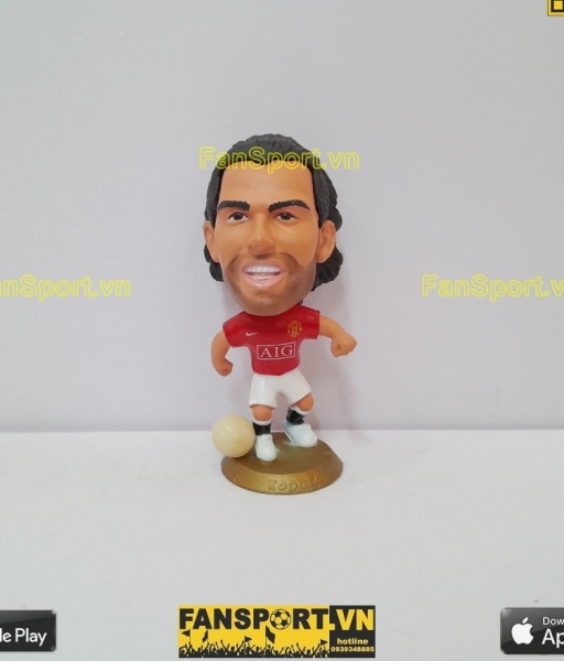 Tượng Carlos Tevez 32 Manchester United 2007 2008 2009 home red kodoto