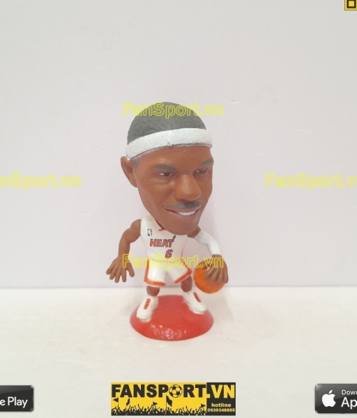 Tượng LeBron James 6 Cleveland Cavaliers 2009 white kodoto basketball