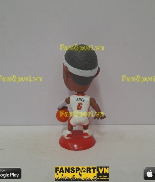 Tượng LeBron James 6 Cleveland Cavaliers 2009 white kodoto basketball