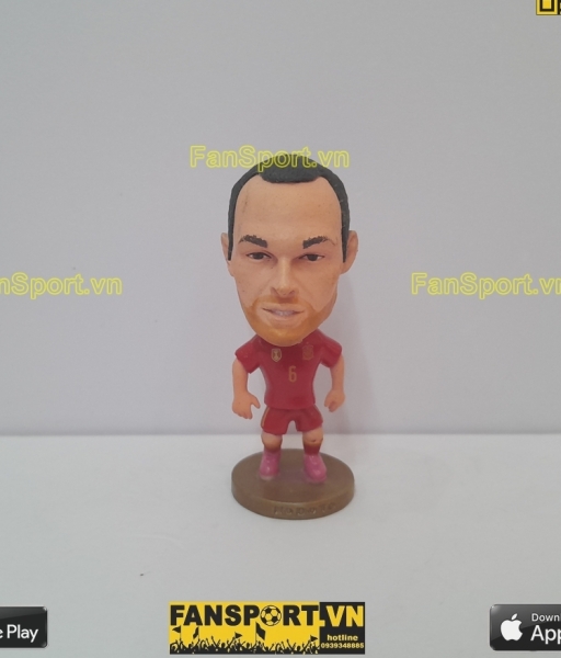 Tượng Andres Iniesta 6 Spain 2014 2015 home red kodoto