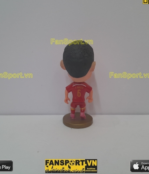 Tượng Andres Iniesta 6 Spain 2014 2015 home red kodoto