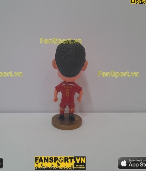 Tượng Andres Iniesta 6 Spain 2014 2015 home red kodoto