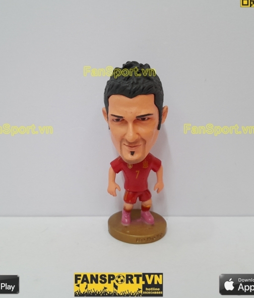 Tượng David Villa 7 Spain 2014 2015 home red kodoto