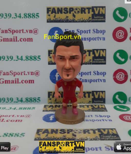 Tượng David Villa 7 Spain 2014 2015 home red kodoto