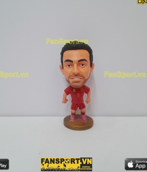 Tượng Xavi 8 Spain 2014 2015 home red kodoto