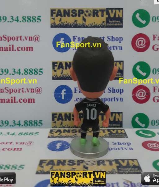Tượng James Rodriguez 10 Real Madrid 2014-2015 third black kodoto
