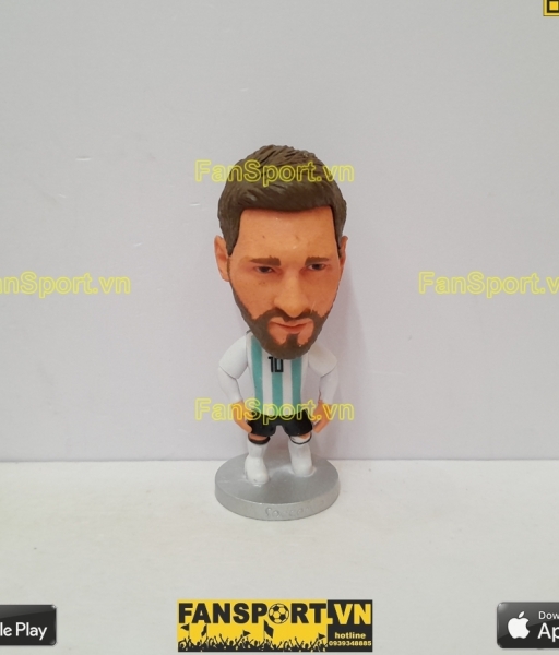 Tượng Lionel Messi 10 Argentina 2018 2019 home blue soccerwe