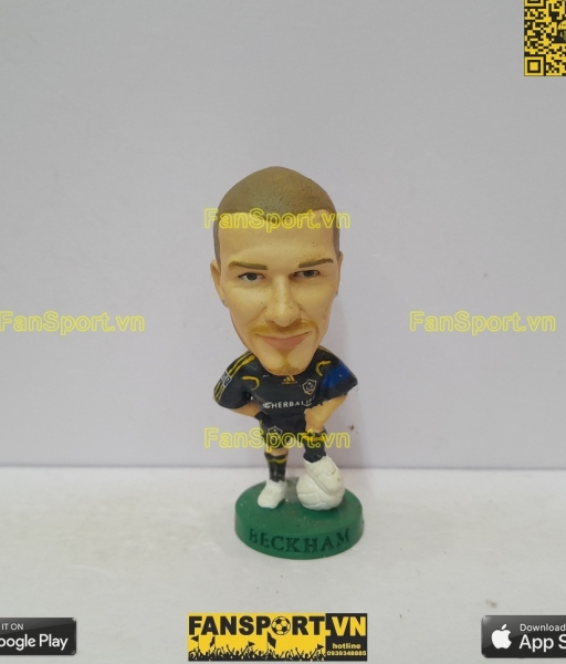 Tượng Beckham LA Galaxy 2007 2008 away black corinthian repaint PR112