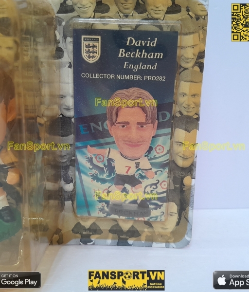 Tượng Beckham 7 England 1999 2000 2001 home corinthian PRO282 platinum