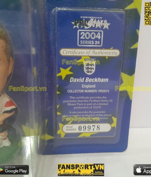 Tượng David Beckham 7 England 2003 2004 2005 home corinthian PRO975