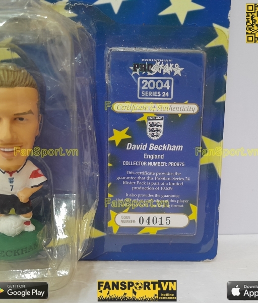 Tượng David Beckham 7 England 2003 2004 2005 home corinthian PRO975