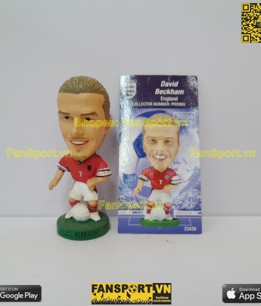 Tượng David Beckham 7 England 2002 2003 2004 away corinthian PRO985