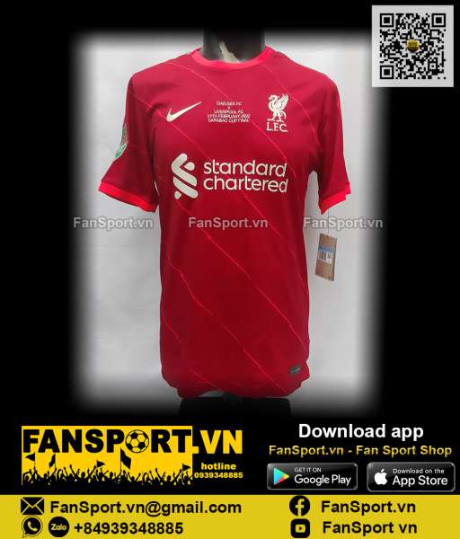 Áo Liverpool Carabao League Cup Final 2022 home shirt jersey DB2560
