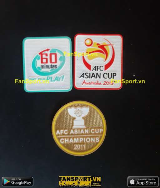 Set AFC Asia Cup Champions Australia 2015 Champions Badges japan patch
