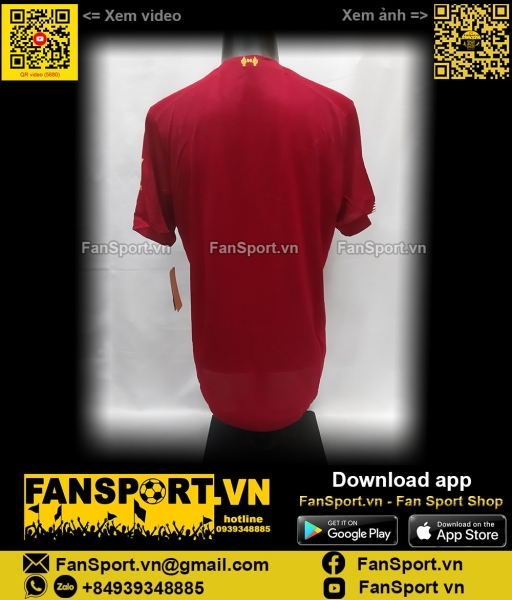 Áo đấu Liverpool 2019 2020 home red shirt jersey MT930000 New Balance