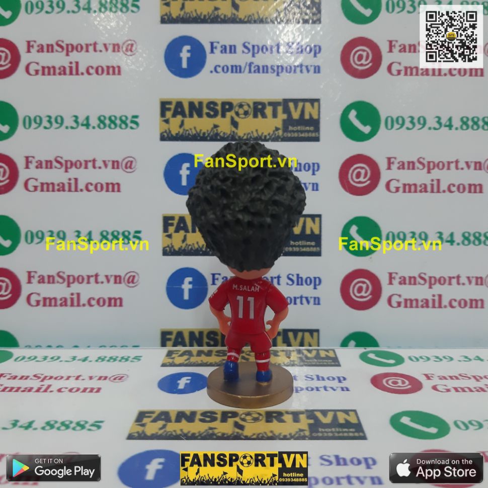 Tượng Mohamed Salah 11 Liverpool 2018 2019 home red soccerwe