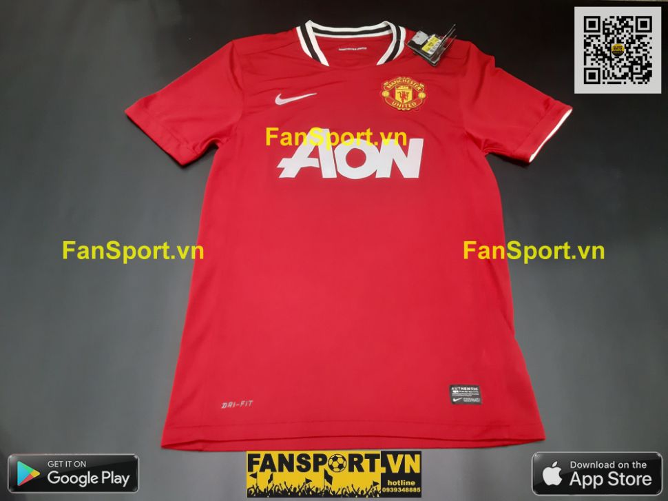 Áo đấu Manchester United 2011-2012 home shirt jersey red 423932 Nike