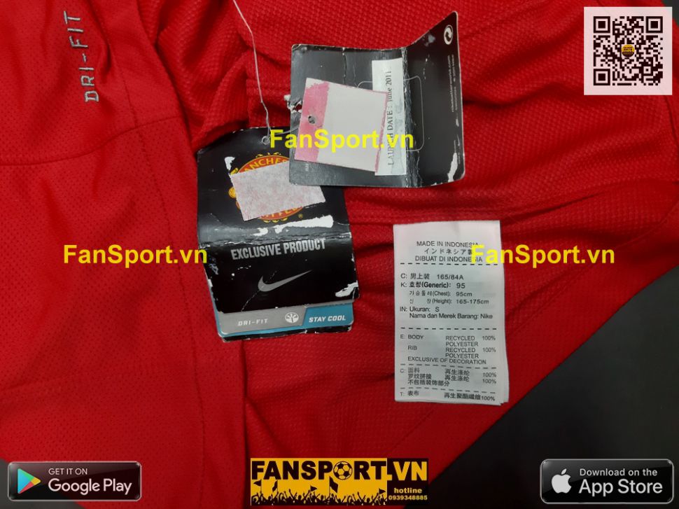 Áo đấu Manchester United 2011-2012 home shirt jersey red 423932 Nike