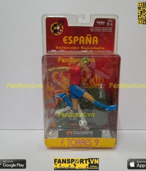 Tượng Fernando Torres 9 Spain 2005 2006 2007 home FT Champs 15cm
