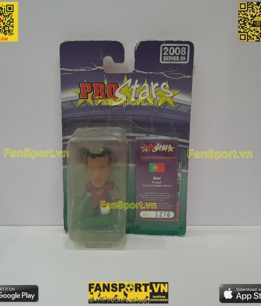 Tượng Luis Nani 32 Portugal 2006 2007 2008 home red corinthian PRO1741