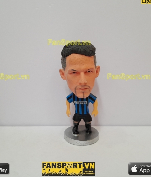 Tượng Roberto Baggio 10 Inter Milan 1999 2000 home blue black soccerwe