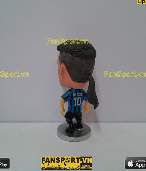 Tượng Roberto Baggio 10 Inter Milan 1999 2000 home blue black soccerwe