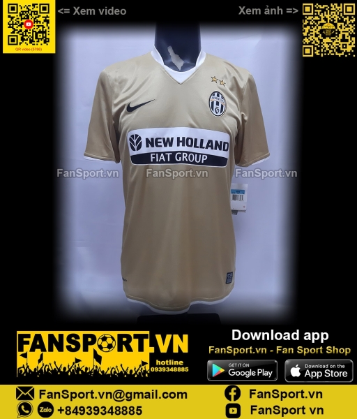 Áo Del Piero 10 Juventus 2008 2009 2010 away shirt jersey BNWT 287403