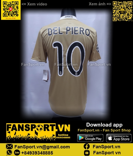 Áo Del Piero 10 Juventus 2008 2009 2010 away shirt jersey BNWT 287403