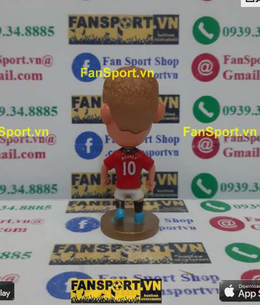 Tượng Wayne Rooney 10 Manchester United 2013-2014 home red kodoto