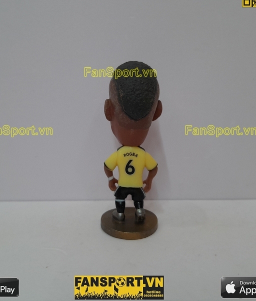 Tuợng Paul Pogba 6 Manchester United 2019-2020 third yellow soccerwe