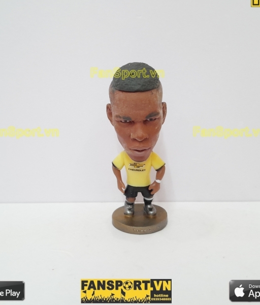 Tuợng Paul Pogba 6 Manchester United 2019-2020 third yellow soccerwe