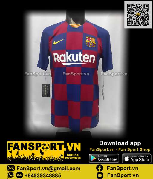 Áo Messi 10 Barcelona 2019 2020 home shirt jersey Vaporknit authentic