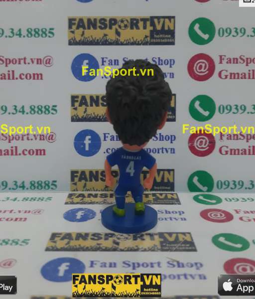 Tượng Cesc Fabregas 4 Chelsea 2016-2017 home blue soccerwe