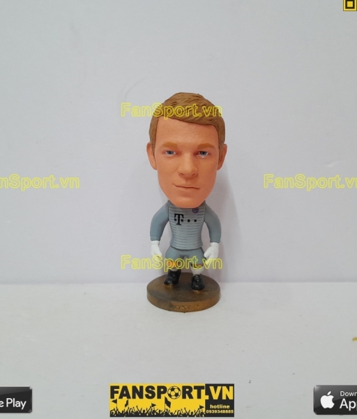 Tượng Neuer 1 Bayern Munich 2018 2019 home grey goalkeeper soccerwe GK