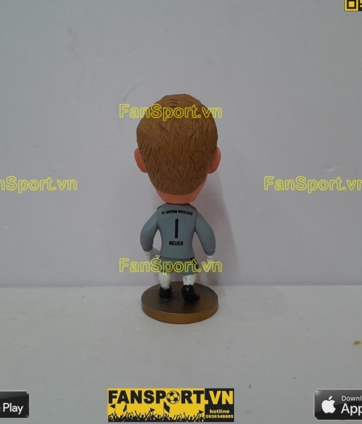 Tượng Neuer 1 Bayern Munich 2018 2019 home grey goalkeeper soccerwe GK