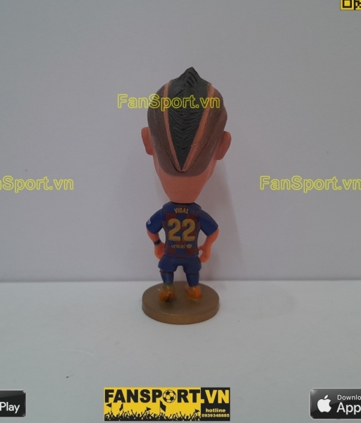 Tượng Arturo Vidal 22 Barcelona 2019 2020 home red blue soccerwe