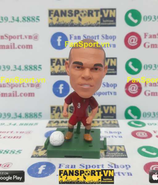 Tượng Pepe 3 Portugal 2016 2017 2018 home red soccerwe plus