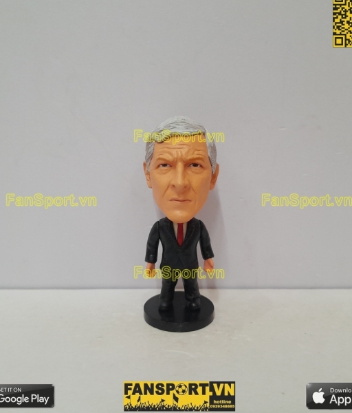 Tượng Arsene Wenger Arsenal manager coach black vest soccerwe