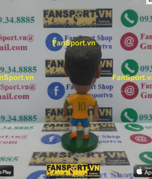 Tượng Neymar 10 Brazil 2014 2015 2016 home yellow kodoto