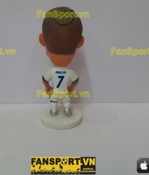Tượng Cristiano Ronaldo 7 Real Madrid 2016-2017 home white soccerwe
