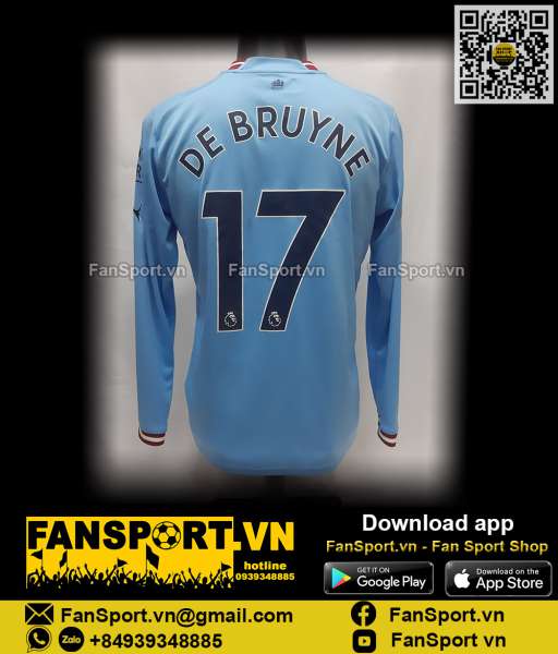 Áo đấu De Bruyne 17 Manchester City 2022 2023 home shirt jersey 765711