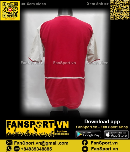 Áo Arsenal FA Cup Final 2003 home shirt jersey 2002 2004 Nike 184985
