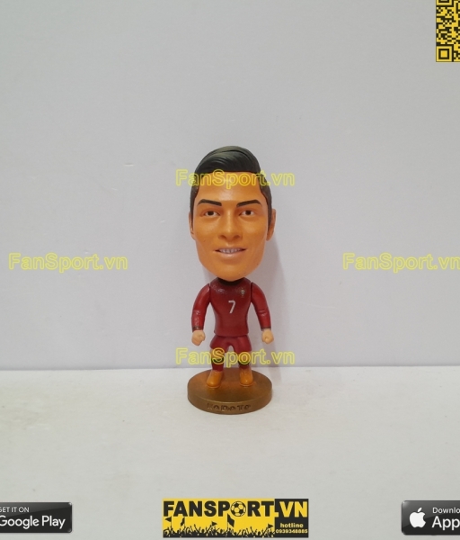 Tượng Cristiano Ronaldo 7 Portugal 2012 2013 2014 home long red kodoto