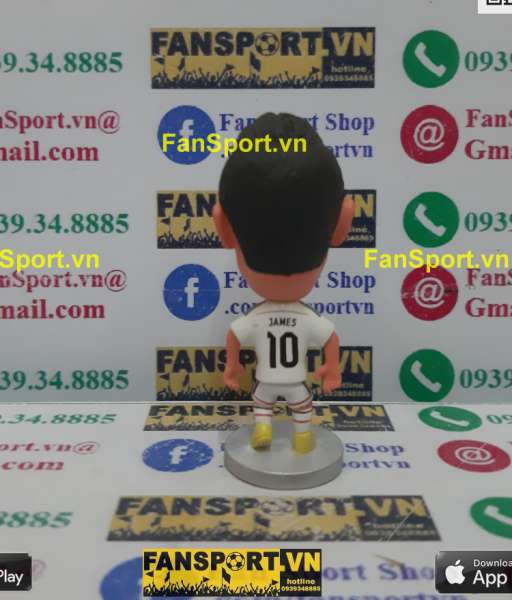 Tượng James Rodriguez 10 Real Madrid 2014-2015 home white kodoto