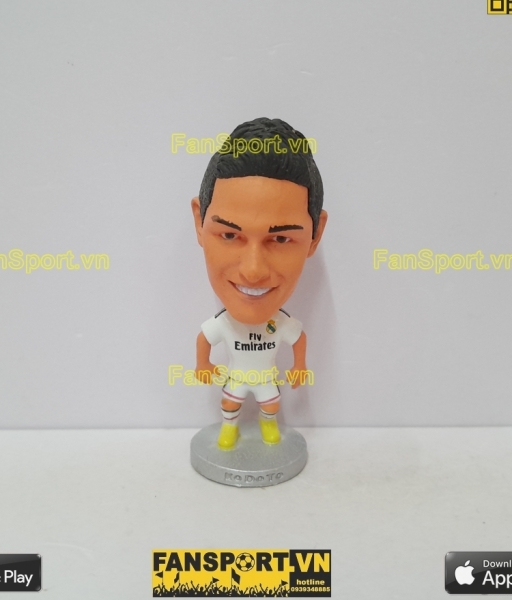 Tượng James Rodriguez 10 Real Madrid 2014-2015 home white kodoto