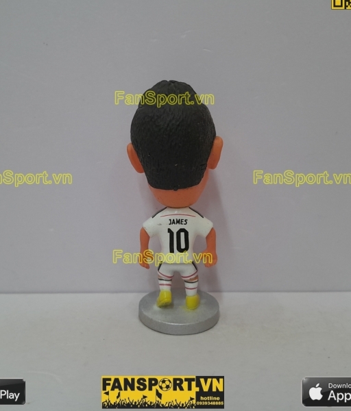 Tượng James Rodriguez 10 Real Madrid 2014-2015 home white kodoto