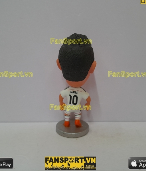 Tượng James Rodriguez 10 Real Madrid 2014-2015 home white kodoto