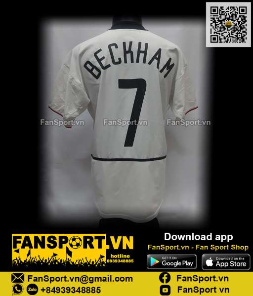 Áo đấu Beckham #7 Manchester United 2002-2003 away shirt jersey 184951