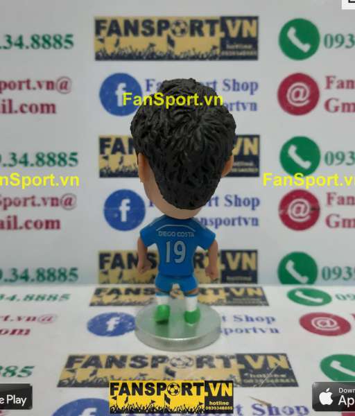Tượng Diego Costa 19 Chelsea 2014 2015 home blue kodoto